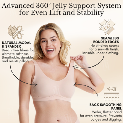 Sfrcord™ Jelly Wireless Everyday Comfortable Bras– Support Without the Pain.