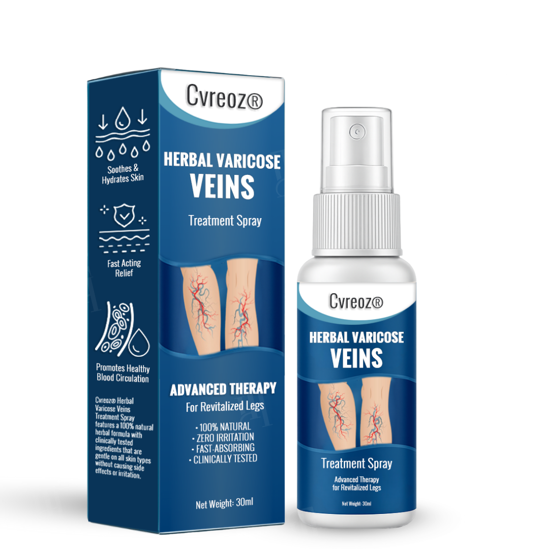 Cvreoz® Herbal Varicose Veins Treatment Spray：48-Hour Light Legs