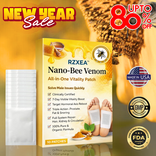 🚀 Core Selling Points: Hormonal Axis Reboot: RZXEA™ Nano-Bee Venom All-in-One Vitality Patch
