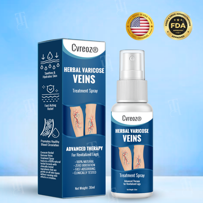Cvreoz® Herbal Varicose Veins Treatment Spray：48-Hour Light Legs
