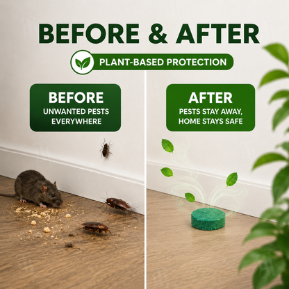 RZXEA™  Natural Peppermint Rodent Repellent Tablets for Home & Garage 🏡