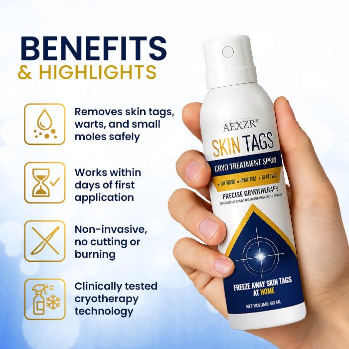 ✨ Painless At-Home Removal | AEXZR® Skin Tag Cryo Treatment Spray