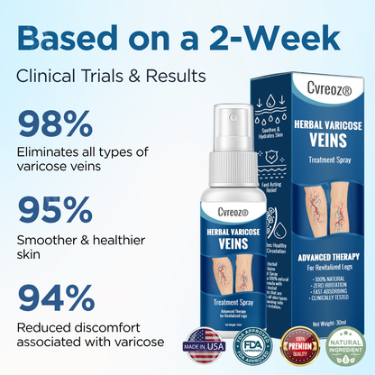 Cvreoz® Herbal Varicose Veins Treatment Spray：48-Hour Light Legs