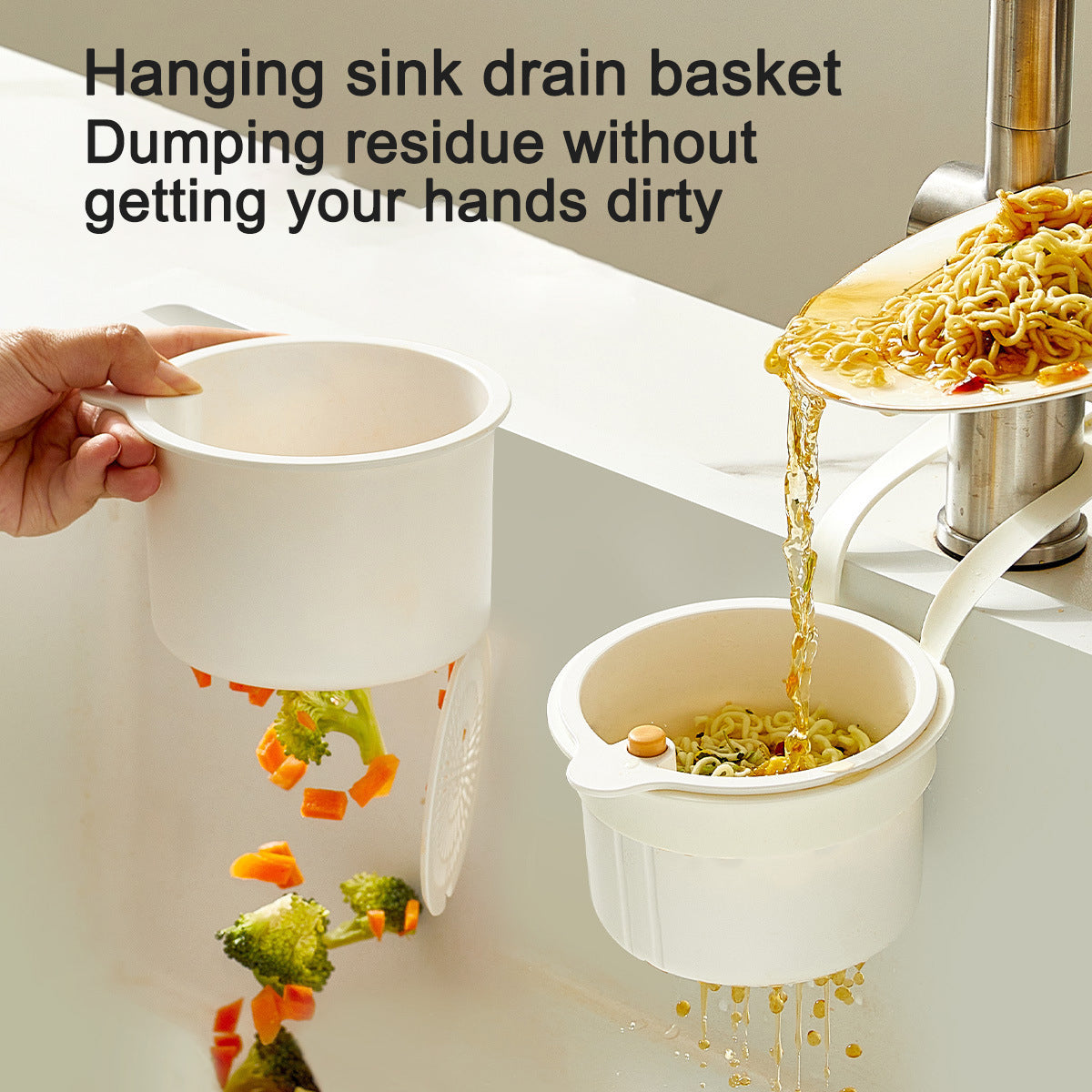 AEXZR® Kitchen hanging sink drain basket
