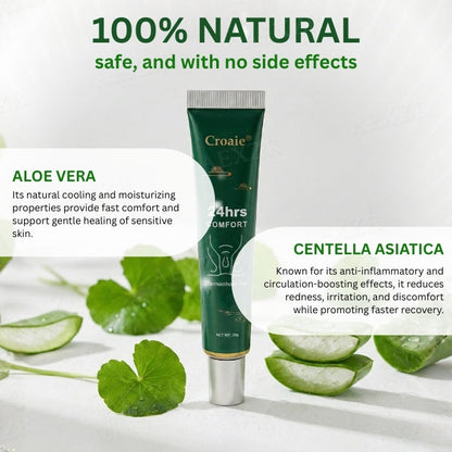 Pain-Free 🍑-Croaie® 24-Hour Comfort Hemorrhoid Gel✨ Micro-Herbal Technology: Stops Itch & Pain Instantly, 97% Reported Relief.