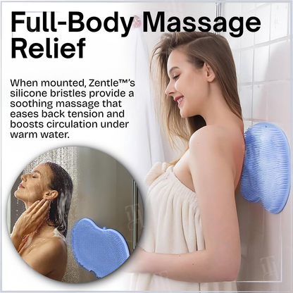 🚿Zentle™ Shower Dual-Use Scrub  Massage Pad: Safe, Stable & Hands-Free.