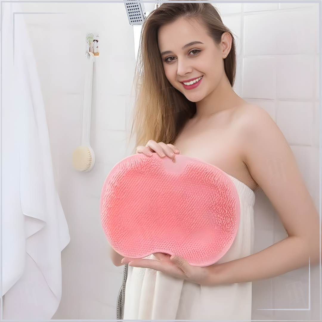 🚿Zentle™ Shower Dual-Use Scrub  Massage Pad: Safe, Stable & Hands-Free.