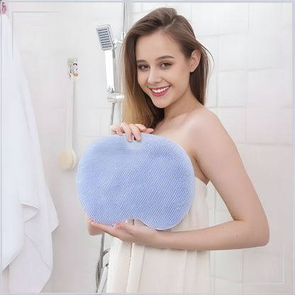 🚿Zentle™ Shower Dual-Use Scrub  Massage Pad: Safe, Stable & Hands-Free.