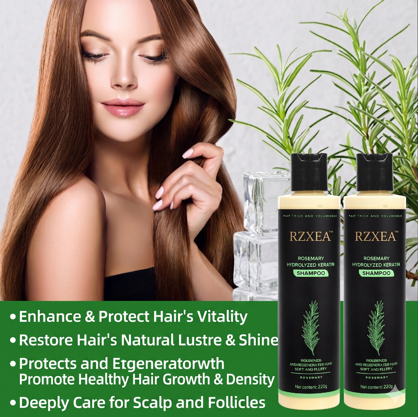 Limited Stock!!! RZXEA™ Rosemary Shampoo | Hair Growth & Anti-Dandruff Scalp Treatment