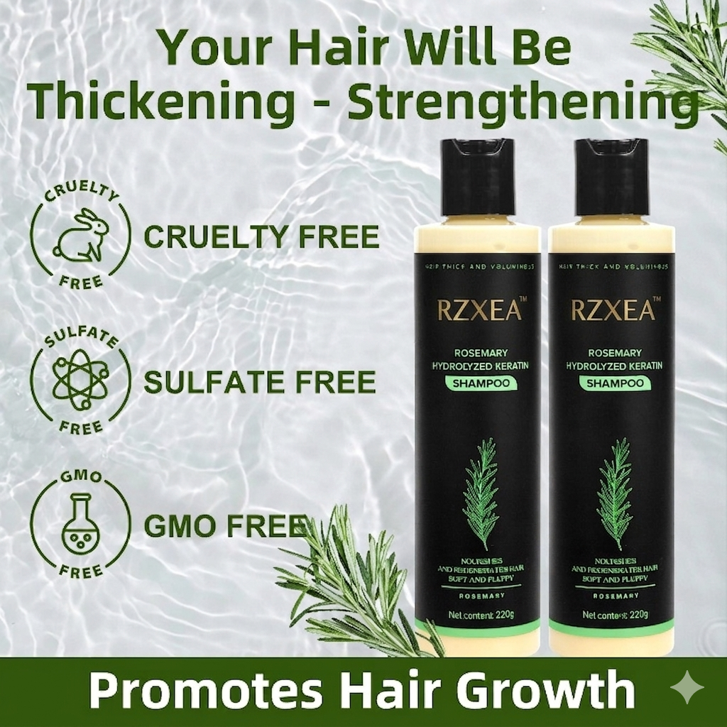 Limited Stock!!! RZXEA™ Rosemary Shampoo | Hair Growth & Anti-Dandruff Scalp Treatment