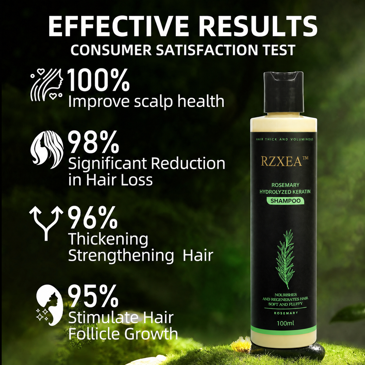 RZXEA™  Rosemary Shampoo | Hair Growth & Anti-Dandruff Scalp Treatment
