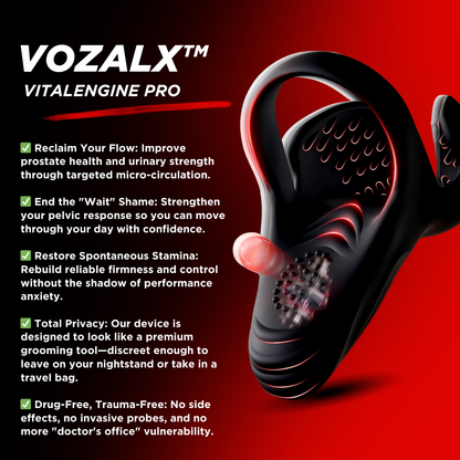 VOZALX™ VitalEngine Pro-The #1 5-in-1 at-home trainer that reverses ED; PE with advanced Precision